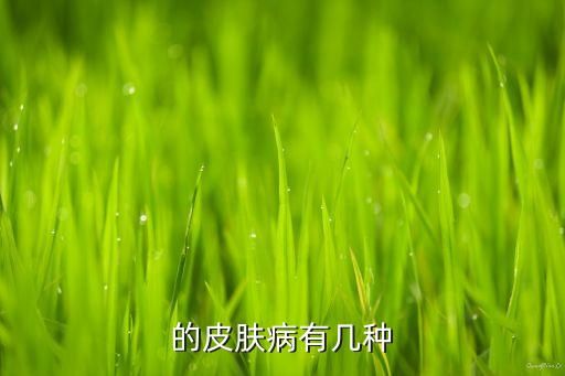 的皮肤病有几种