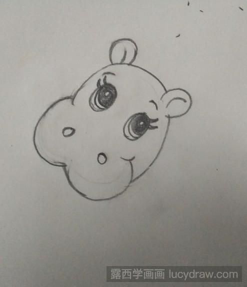 简笔画教程：教你画一只小河马