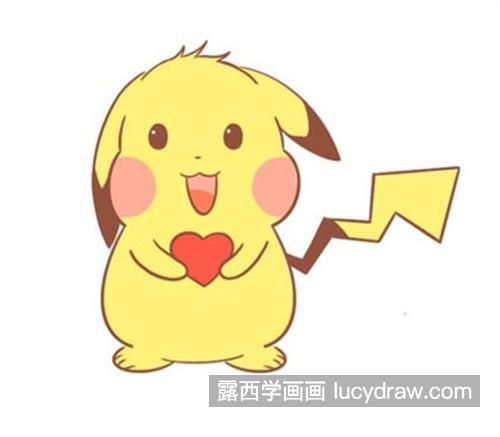 呆萌可爱爆棚的皮卡丘简笔画教程 简单又可爱的皮卡丘简笔画怎么画