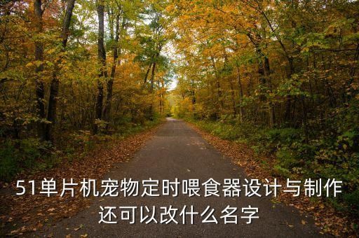 51单片机宠物定时喂食器设计与制作还可以改什么名字