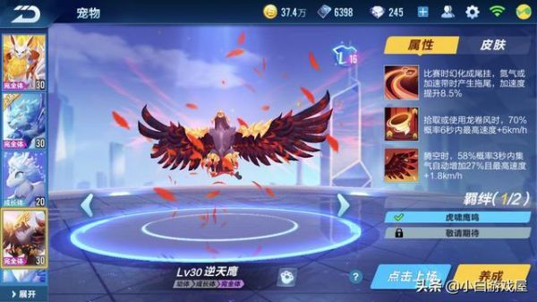 QQ飞车手游:竞速宠物排名