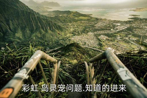  彩虹 岛灵宠问题.知道的进来