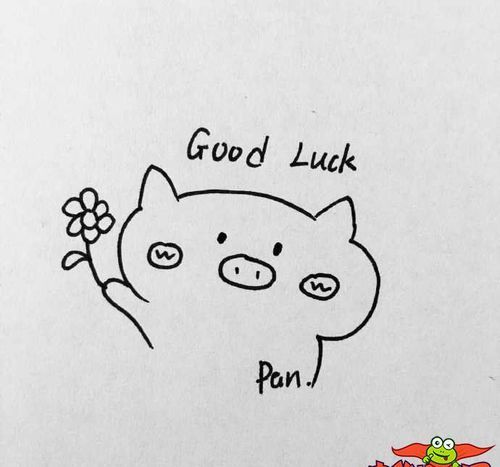 卡通简笔画小动物图片萌萌哒卡通小猪简笔画