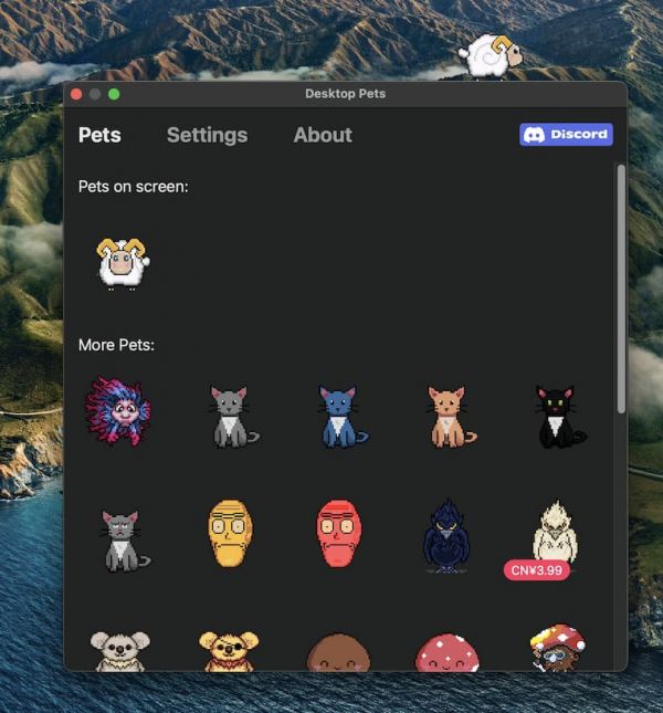 Desktop Pets - 那只羊,桌面宠物 macOS 版本 2