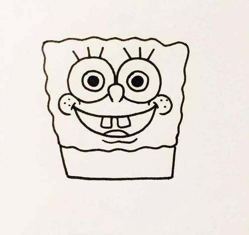 手把手教你画海绵宝宝简笔画好教程要收藏