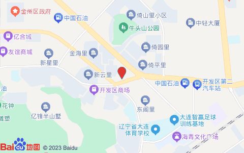 开发区岗西宠物医院位置示意图