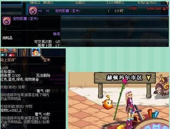 dnf细数拍卖行高性价比宠物，没有宠物是要被鄙视的哟