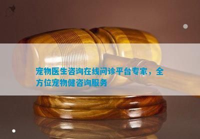 宠物医生咨询在线问诊平台专家，全方位宠物健咨询服务