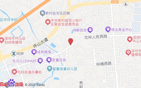 瑞鹏宠物医院(坑梓分院)位置示意图