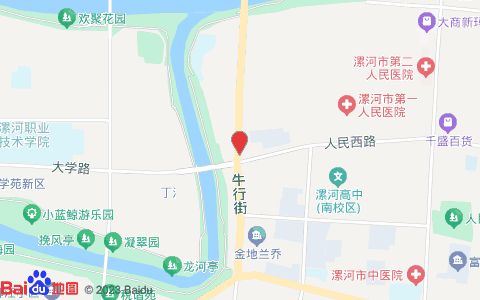 蓝天宠物医院位置示意图