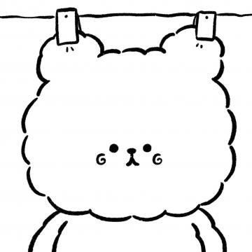 可爱小动物黑白简笔画头像高清好玩的可爱动物头像简笔画图片动物头像