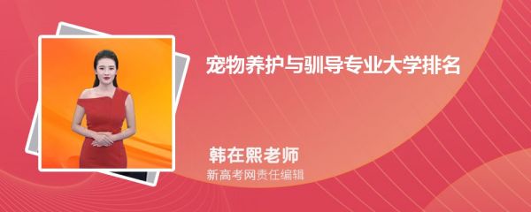 宠物养护与驯导专业大学全国最新排名一览表(附前10名名单)