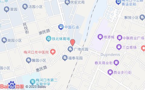 宠物医院位置示意图