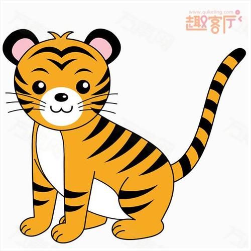 动物简笔画彩色卡通简笔画小动物