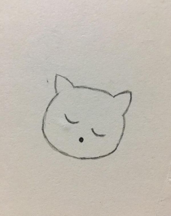 简笔画——可爱的小猫咪画法