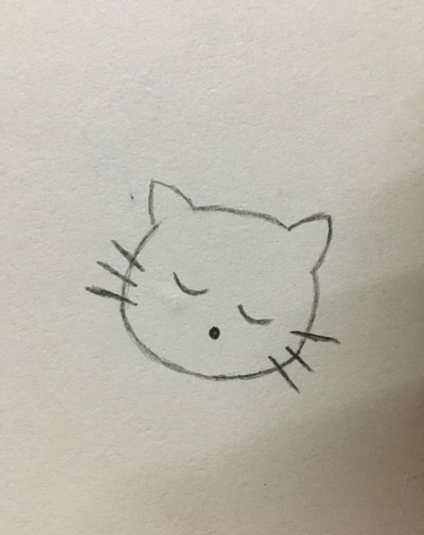 简笔画——可爱的小猫咪画法