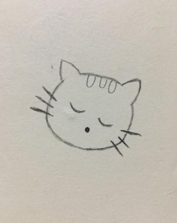 简笔画——可爱的小猫咪画法