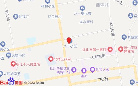 北方宠物医院位置示意图