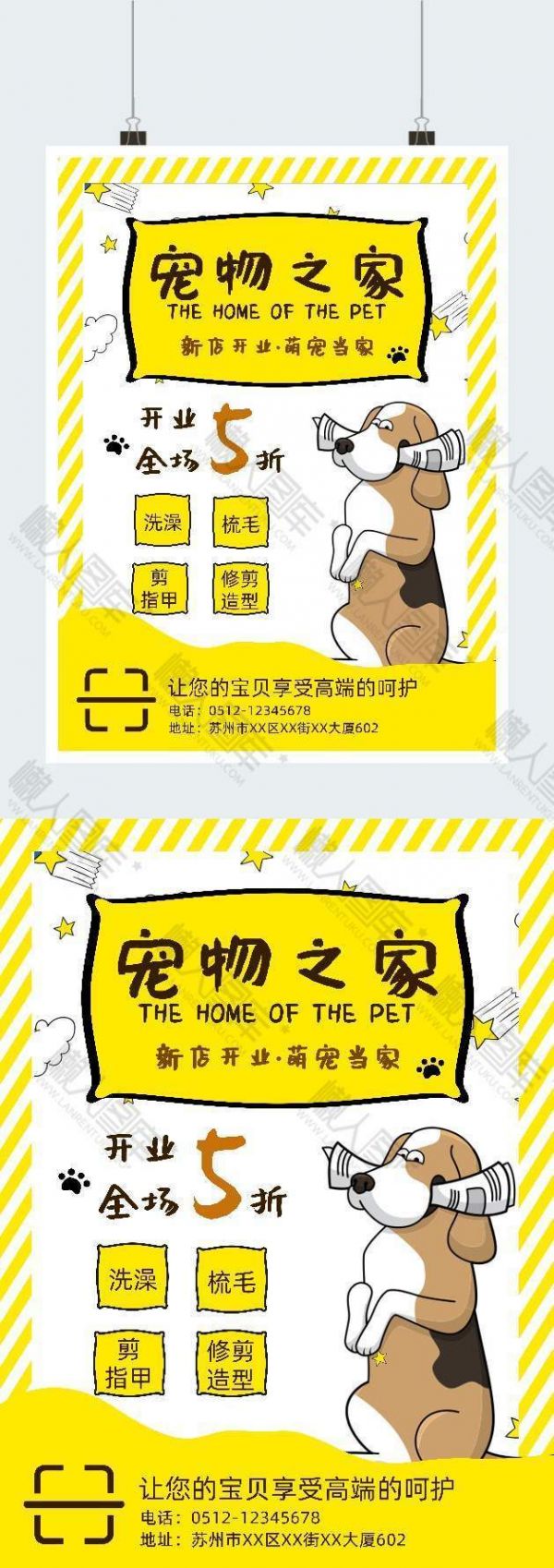 宠物店宠物之家新店开业促销图1
