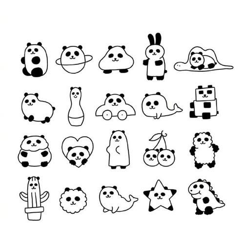 卡通动物可爱头像简笔画图片大全