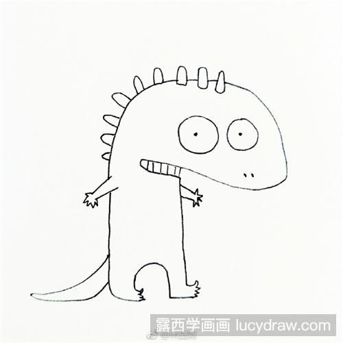 可爱的怪兽简笔画教程