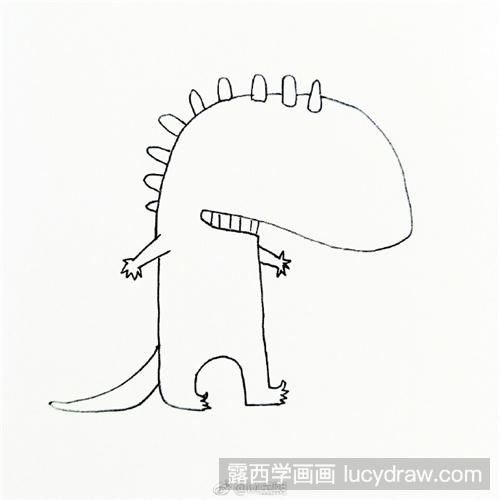 可爱的怪兽简笔画教程