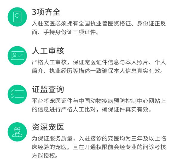 蘑菇宠医3项齐全