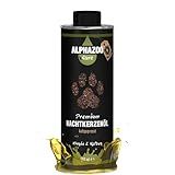 alphazoo 狗和猫用优质月见草油 250 毫升 I 含有 Omega-6 和 Omega-9 脂肪酸的天然食用油，冷压 I 用于闪亮的皮毛