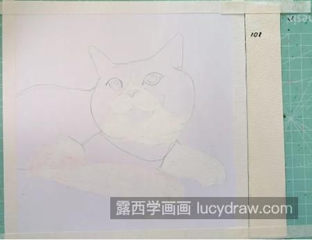 囧囧有神的猫咪怎么画？穿毛衣的小猫油画步骤有哪些？