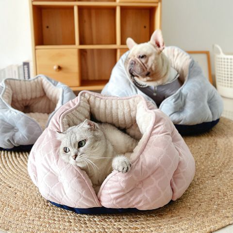 房子保暖加厚包裹 猫窝 包围式狗帐篷 半封闭挡风安全感秋冬软窝 狗窝