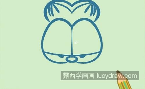 卡通版加菲猫简笔画图片大全 可爱简单加菲猫简笔画教程