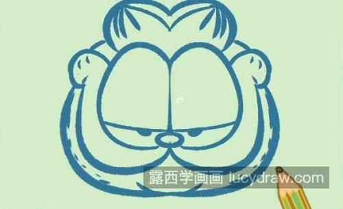 卡通版加菲猫简笔画图片大全 可爱简单加菲猫简笔画教程