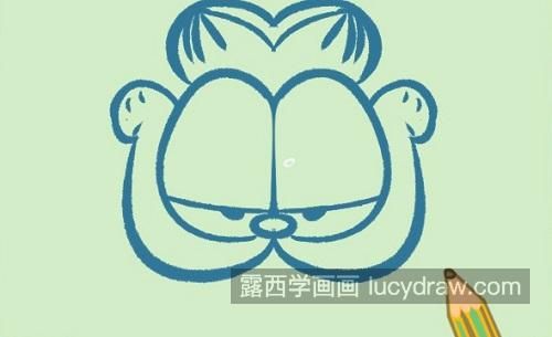 卡通版加菲猫简笔画图片大全 可爱简单加菲猫简笔画教程