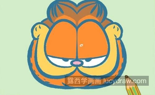 卡通版加菲猫简笔画图片大全 可爱简单加菲猫简笔画教程