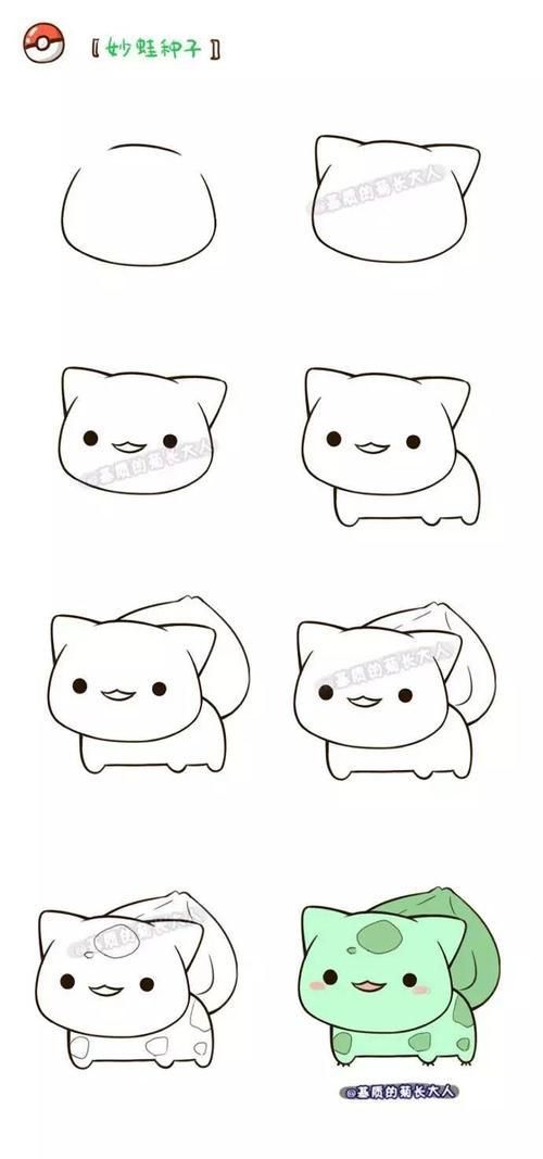 q版简笔画宠物