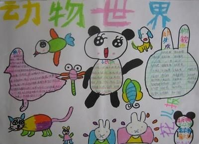人与动物为主题手抄报 爱为主题的手抄报