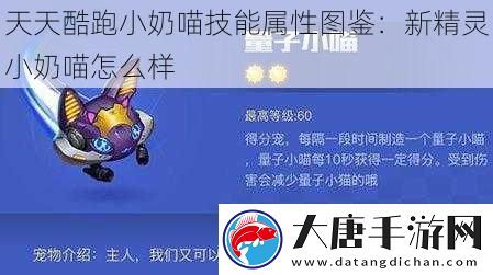 天天酷跑小奶喵技能属性图鉴