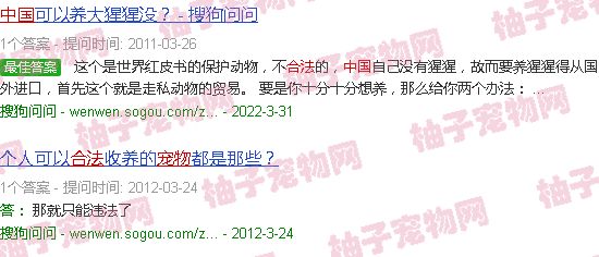 中国合法宠物大全