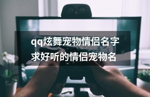 qq炫舞宠物情侣名字求好听的情侣宠物名-第1张-游戏资讯-龙启科技