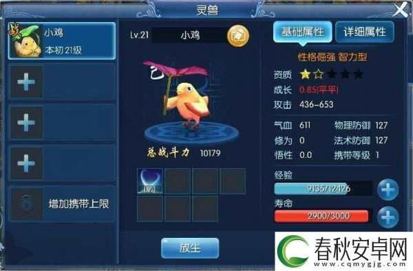 倩女幽魂手游异人召唤灵兽宝宝推荐