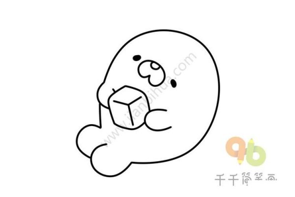 q版海豹简笔画步骤图