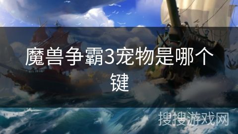 魔兽争霸3宠物是哪个键