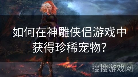 如何在神雕侠侣游戏中获得珍稀宠物？