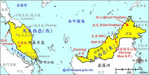 东马的地图