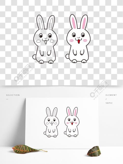 原创儿童卡通简笔画填色可爱兔子1年前发布