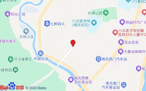 南充酷宠宠物店位置示意图