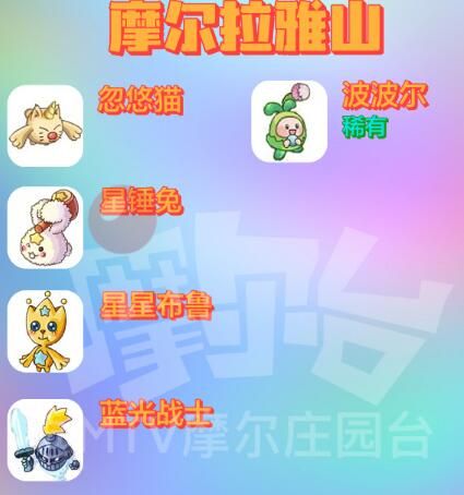 摩尔庄园精灵分布位置大全：精灵捕捉及位置分布图[多图]图片4