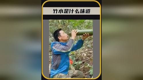 你有没有想过竹子里面的水，是什么味道的