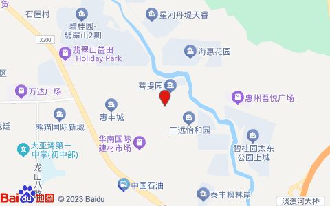 鹏城宠物医院位置示意图