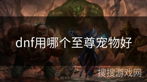 dnf用哪个至尊宠物好